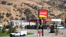 Truck stop in Lebec, California, where a Brinks truck was robbed of $100 million in jewelry