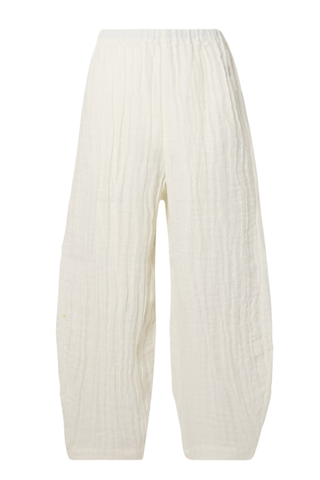 Mikele Organic Linen-Gauze Wide-Leg Pants