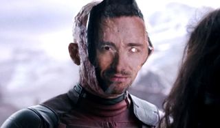 Ryan Reynolds wears Hugh Jackman's face in Deadpool