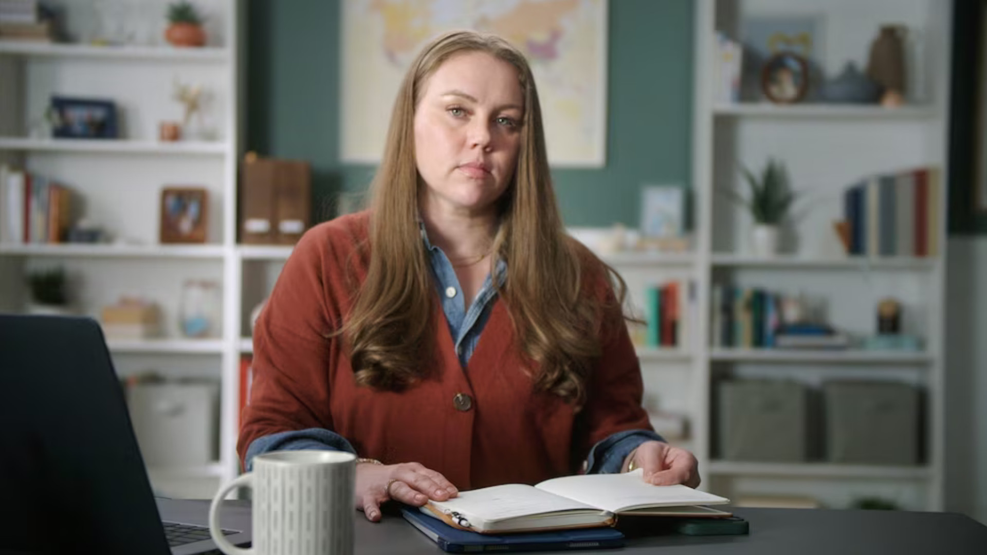 Kara Chamberlain in promotional image for docuseries "Somebody Knows Something"