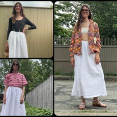 Julia Gall Long White Skirt Outfits