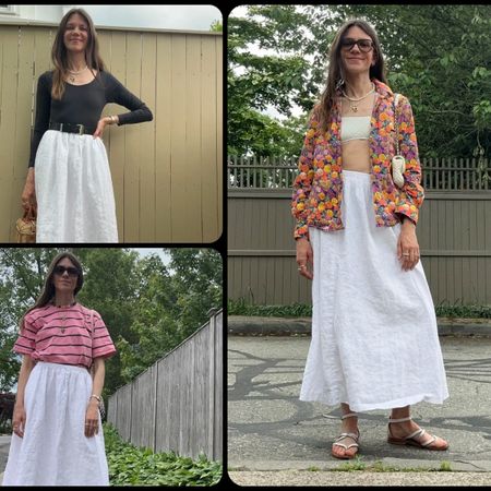 Julia Gall Long White Skirt Outfits