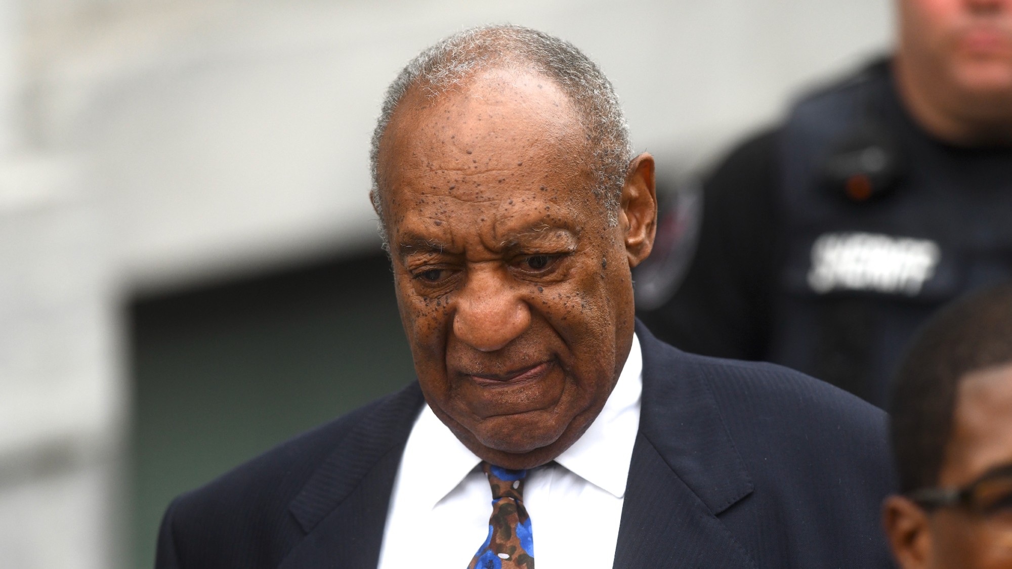 NORRISTOWN, PA - SEPTEMBER 24: Bill Cosby departs the Montgomery County Courthouse on the first day of sentencing in his sexual assault trial on September 24, 2018 in Norristown, Pennsylvania. In April, Cosby was found guilty on three counts of aggravated indecent assault for drugging and sexually assaulting Andrea Constand at his suburban Philadelphia home in 2004. 60 women have accused the 80 year old entertainer of sexual assault. (Photo by Mark Makela/Getty Images)