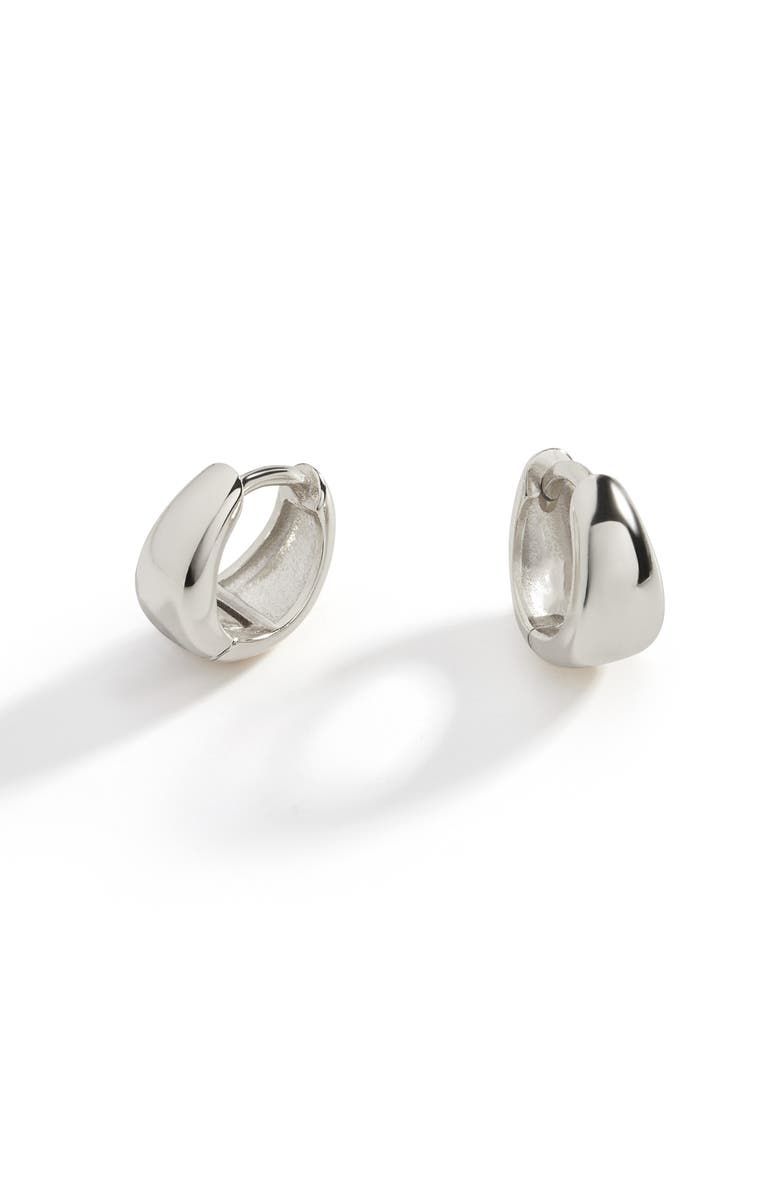 Teardrop Huggie Hoop Earrings