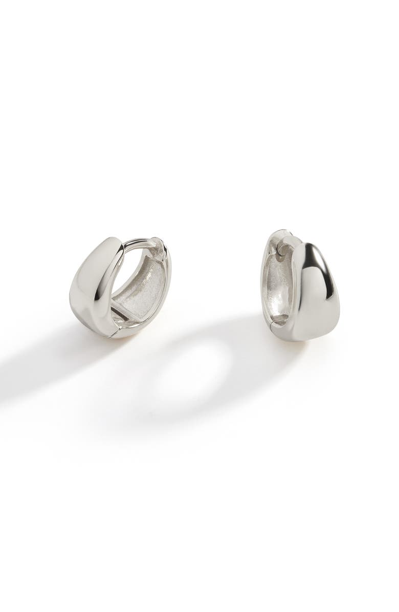 Teardrop Huggie Hoop Earrings
