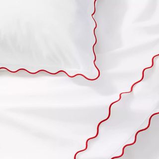 Wave Percale Duvet Cover