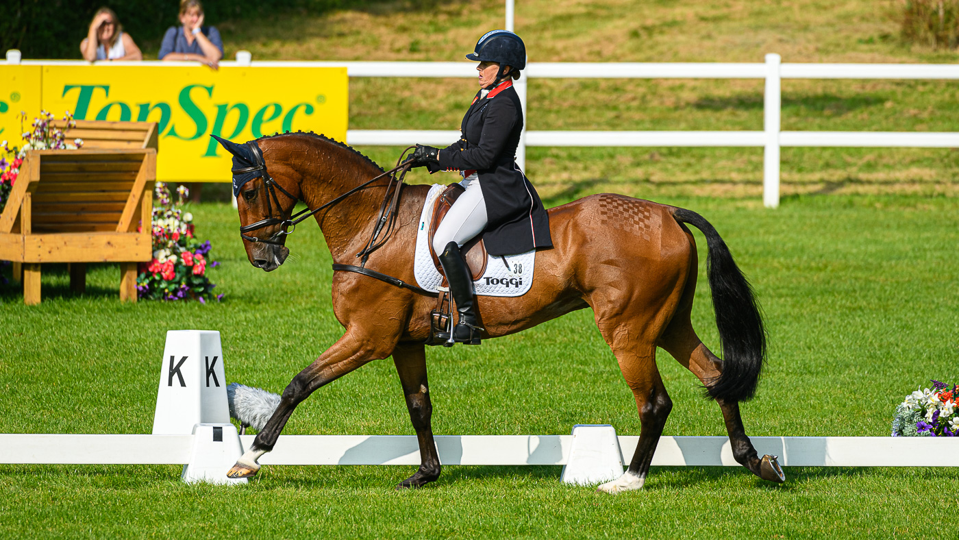 Bicton Horse Trials dressage: Pippa Funnell and Billy Walk On