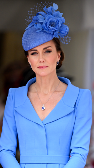 Catherine, Duchess of Cambridge attends The Order of The Garter service at St George's Chapel, Windsor Castle on June 13, 2022 in Windsor, England