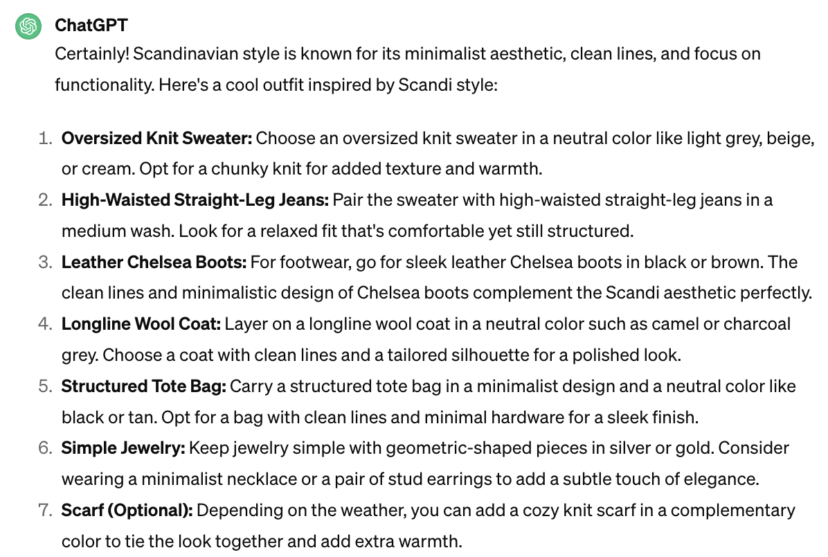 missing-image لقد طلبت من الذكاء الاصطناعي ابتكار 6 أزياء أنيقة، وإليكم النتائج