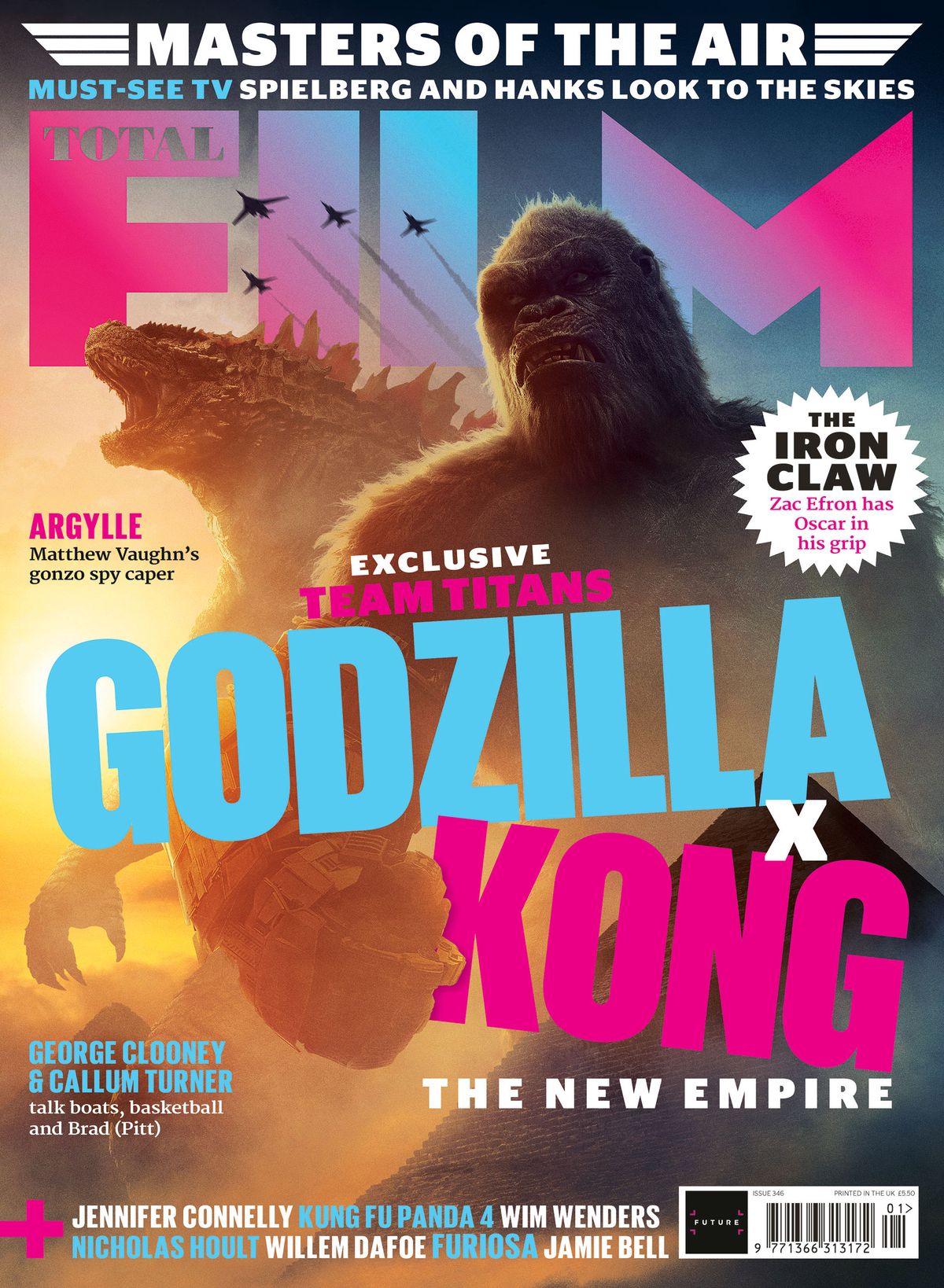 Godzilla x Kong The New Empire is on the cover of the new issue of