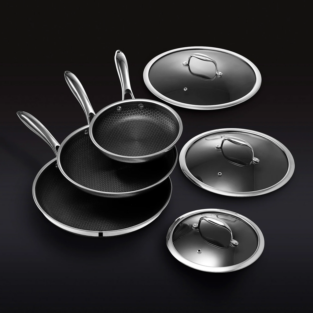 Hybrid Fry Pan Set With Lids, 6-Pc &amp;mdash; Default Title