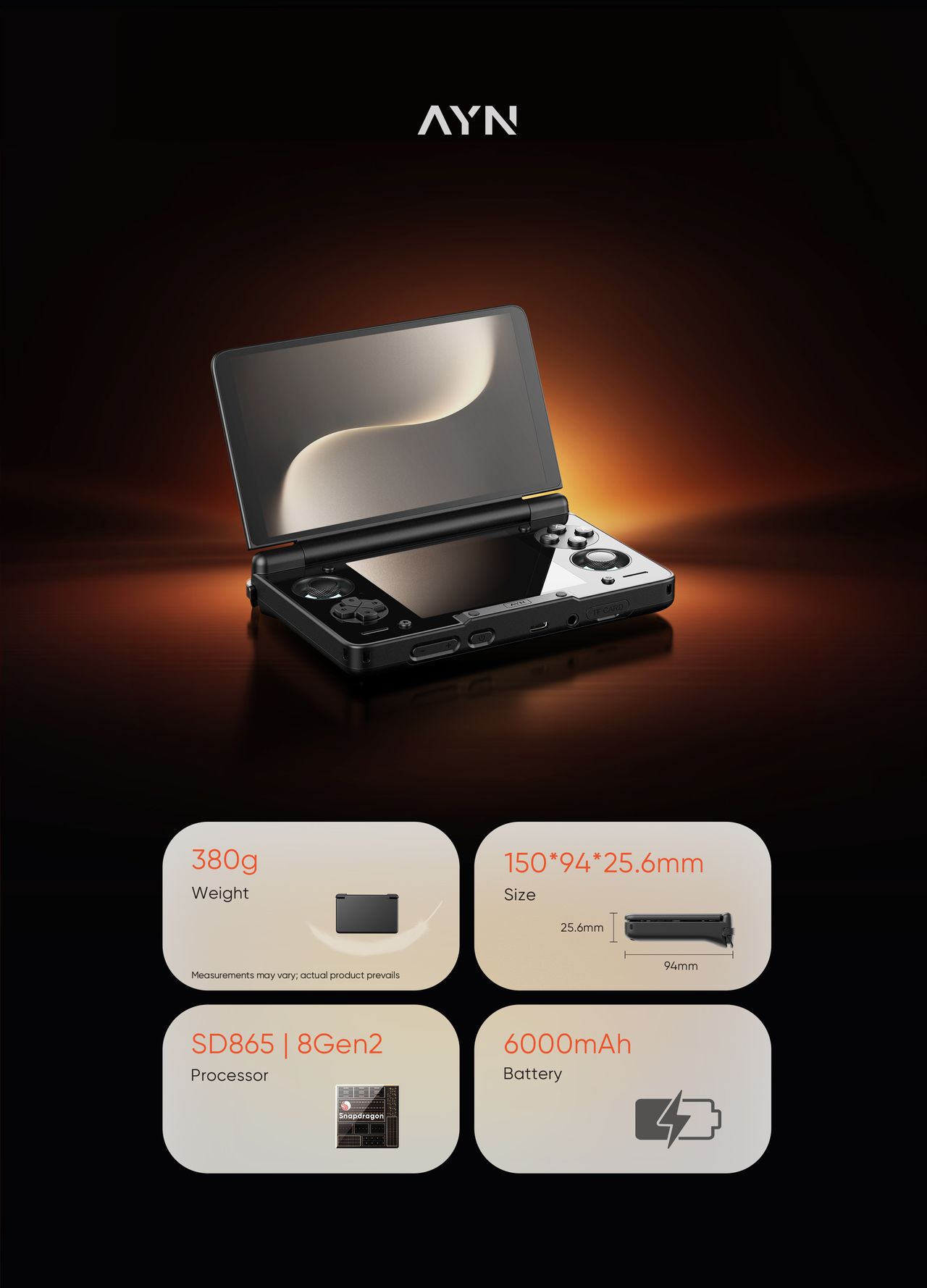 AYN Thor specs graphic render