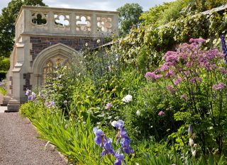 Gazebo and herbaceous border Photograph: Paul Highnam/Country Life Picture Library