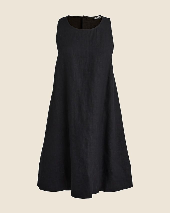 Maxine Button-Back Dress in Linen