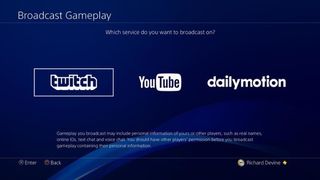 PlayStation streaming options
