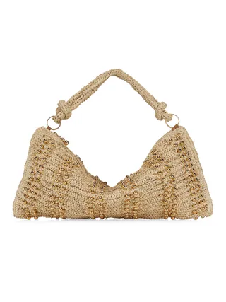 Cult Gaia Hera Raffia Shoulder Bag