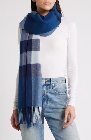 Buffalo Check Cashmere Scarf