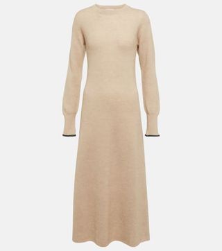 Alpaca and Cotton-Blend Midi Dress