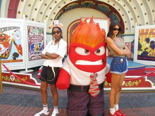 kaia gerber and ayo edebiri at disney for gerber's birthday