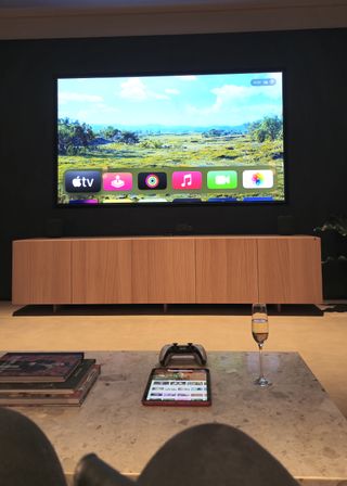 Apple event Battersea, Apple TV 4K in a living room setting