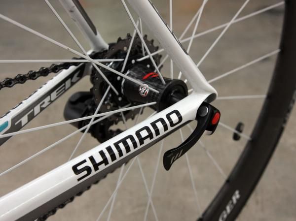 Bontrager skewers are fitted at both ends.