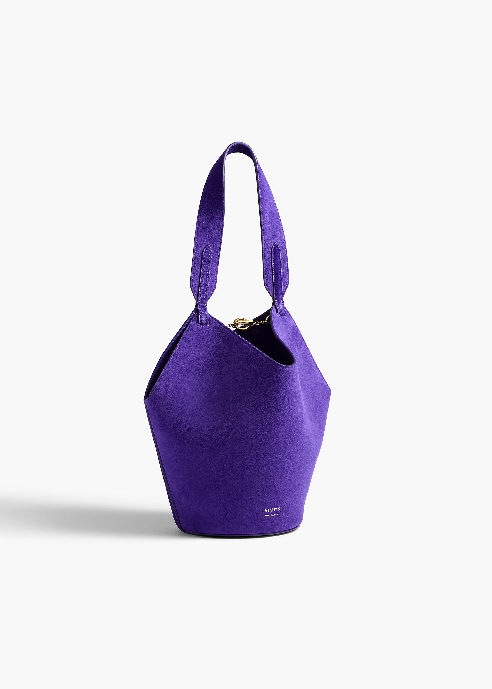 Mini Lotus Tote in Amethyst Haircalf and Suede - O/s / Amethyst / 100%calfskin