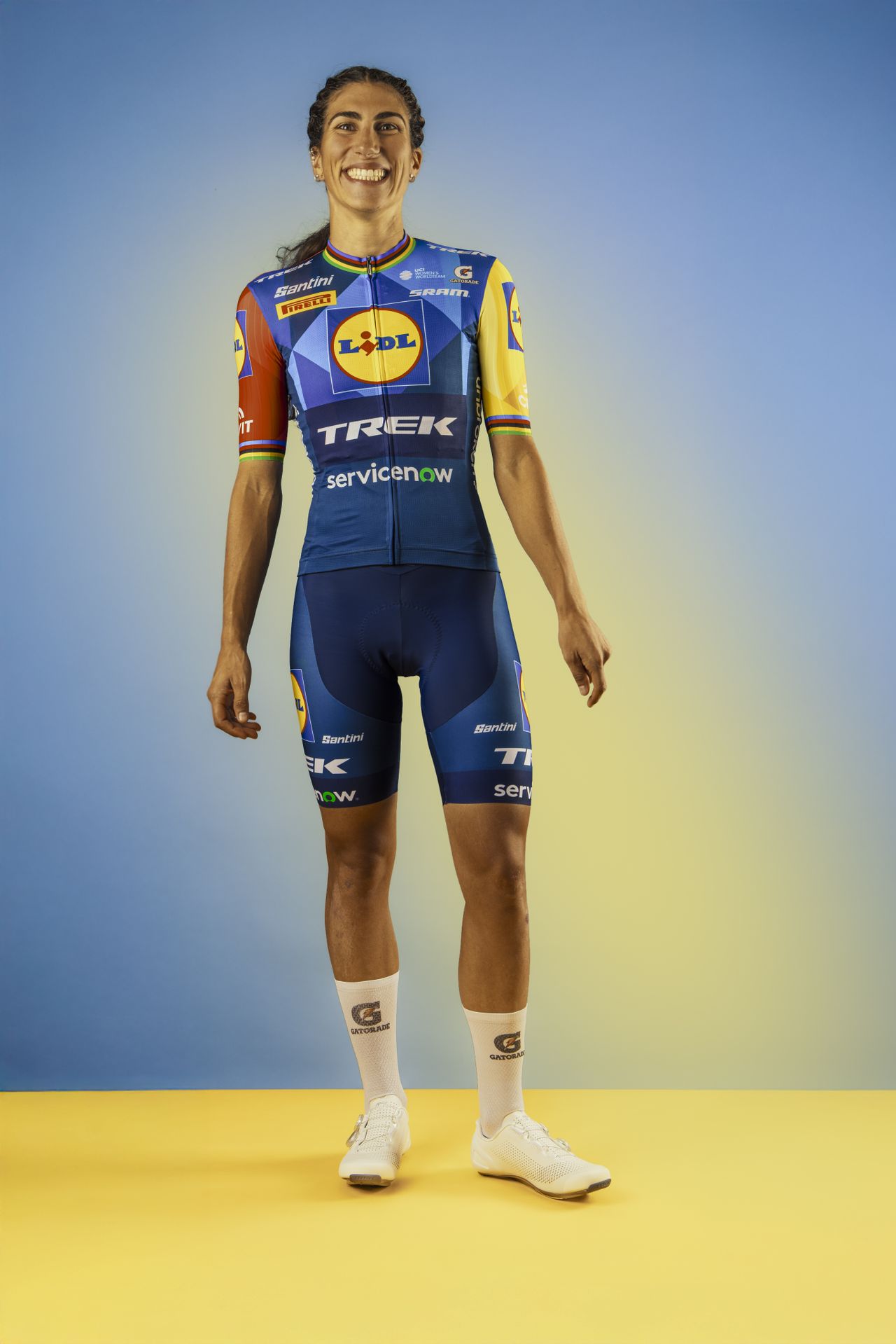 New Lidl-Trek jersey worn by riders