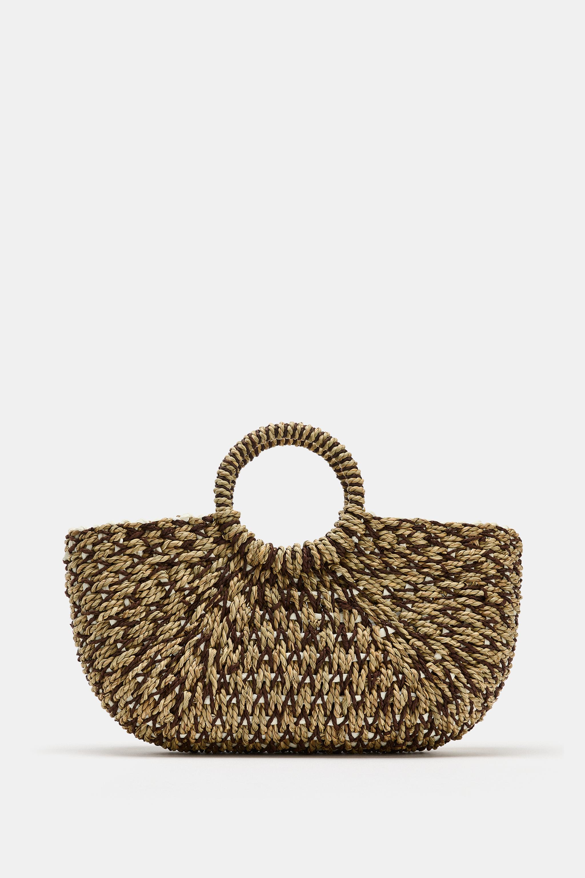 Braided Handbag - Two-Tone - One Size Only