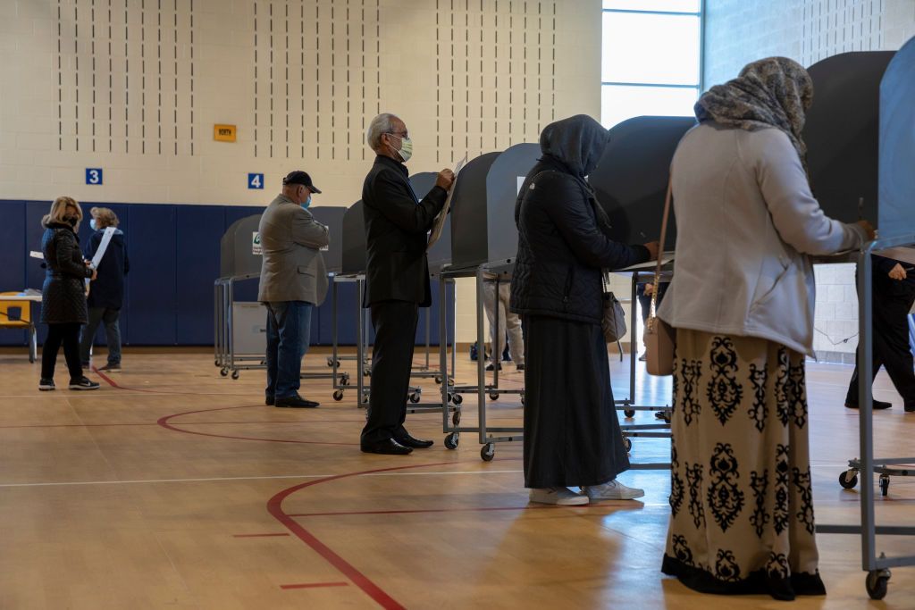 Voting site in Michigan.