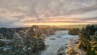 David Ball's picture of a winter sunrise over Thetford Golf Club