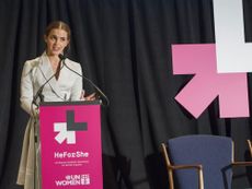 Photo of Emma Watson at her HeForShe speech