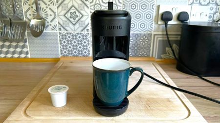 Keurig K-Mini Mate coffee maker on kitchen counter