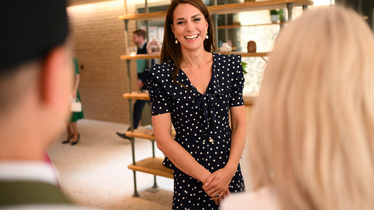 Princess Kate Wears Polka Dots To Make Her Appear