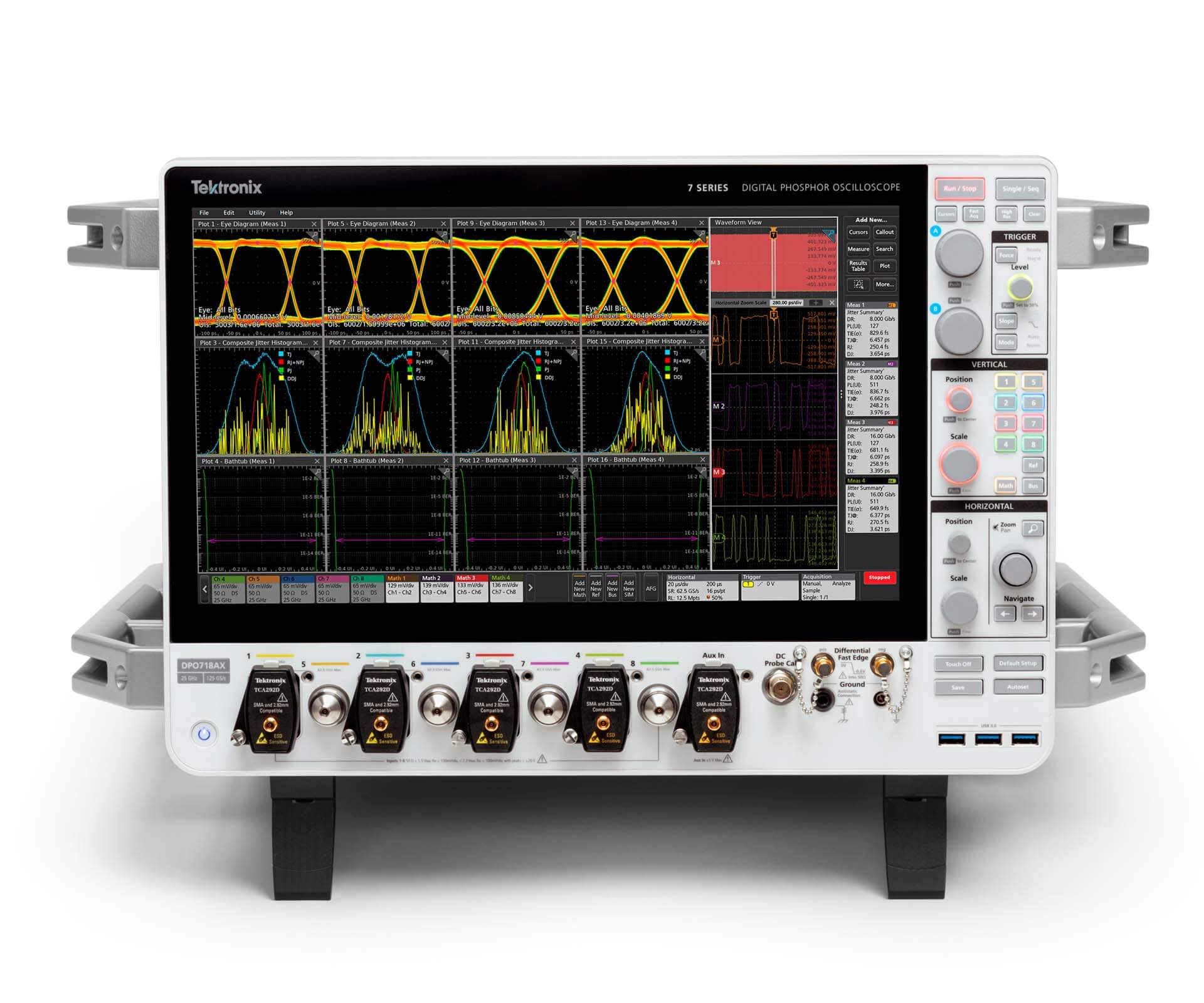 Новый осциллограф Tektronix DPO718AX получил процессор AMD EPYC и видеокарту Nvidia T1000 Цифровой люминофорный осциллограф Tektronix 7 серии