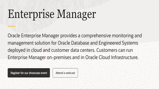 Website screenshot for Oracle Enterprise Manager