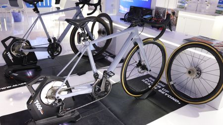 Exercise bikes are on display at the Qingdao booth during the Exposition on China Brand 2024 at Shanghai World Expo Exhibition and Convention Center on May 12, 2024 in Shanghai