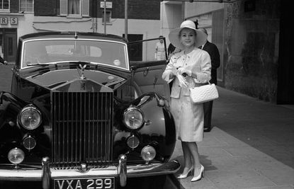 Zsa Zsa Gabor in 1964 outside the Hilton Hotel in London