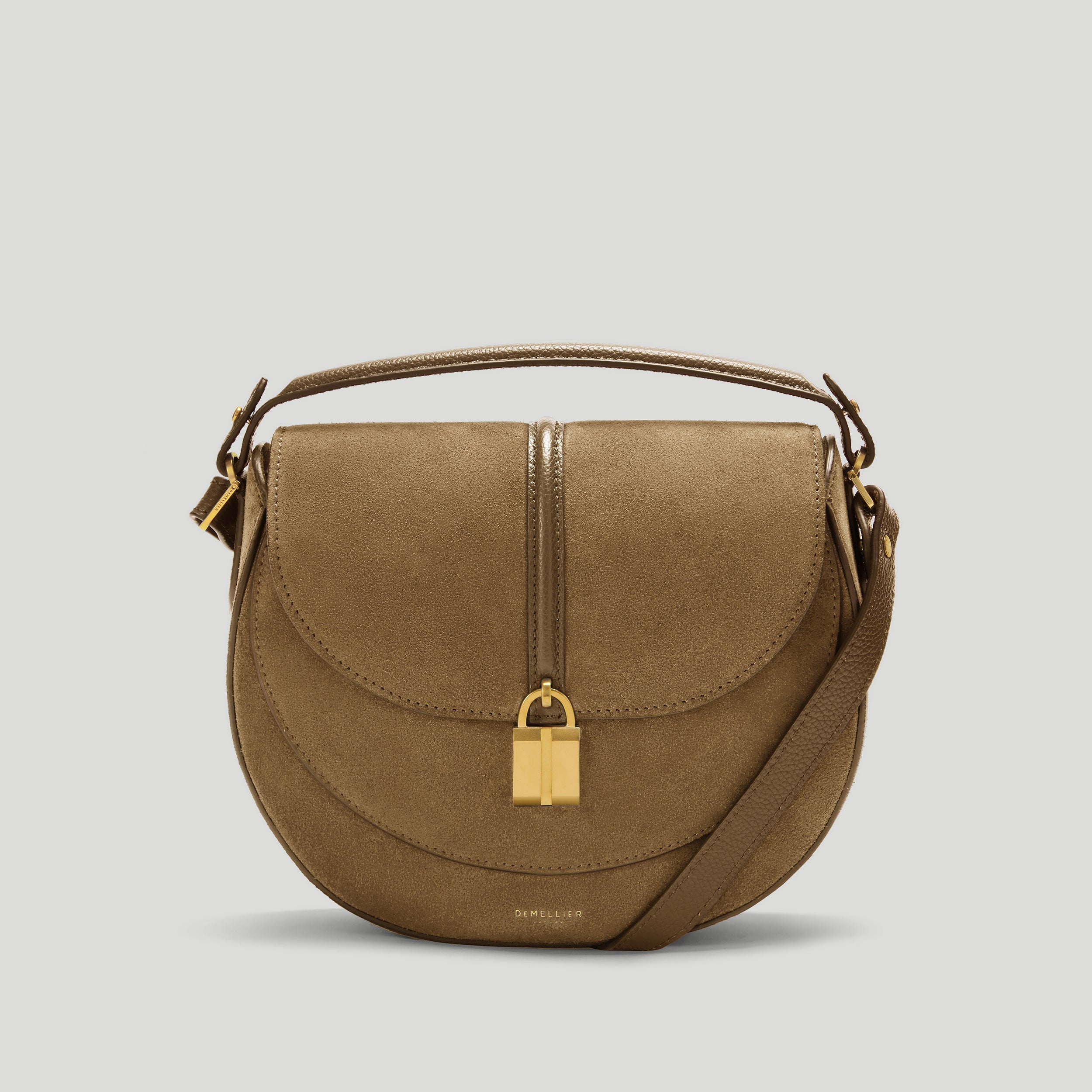 The Siena Saddle | Tobacco Suede | Demellier