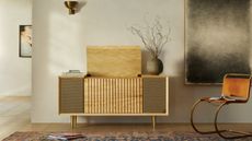 The Standard Record Console in Blonde Mahogany by Wrensilva