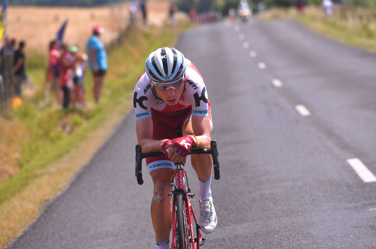 Tony Martin (Katusha-Alpecin) attacking
