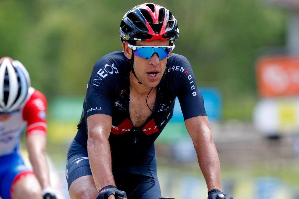 LE SAPPEYENCHARTREUSE FRANCE JUNE 04 Richie Porte of Australia and Team INEOS Grenadiers at arrival during the 73rd Critrium du Dauphin 2021 Stage 6 a 1672km stage from LoriolsurDrome to Le SappeyenChartreuse 1003m UCIworldtour Dauphin dauphine on June 04 2021 in Le SappeyenChartreuse France Photo by Bas CzerwinskiGetty Images