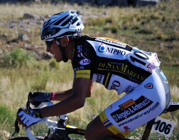 Miguel Angel Rubiano hammered to the stage win at La Carolina