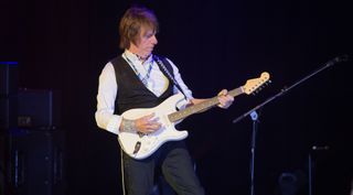 Jeff Beck performs at Salle Pleyel on October 24, 2016 in Paris, France