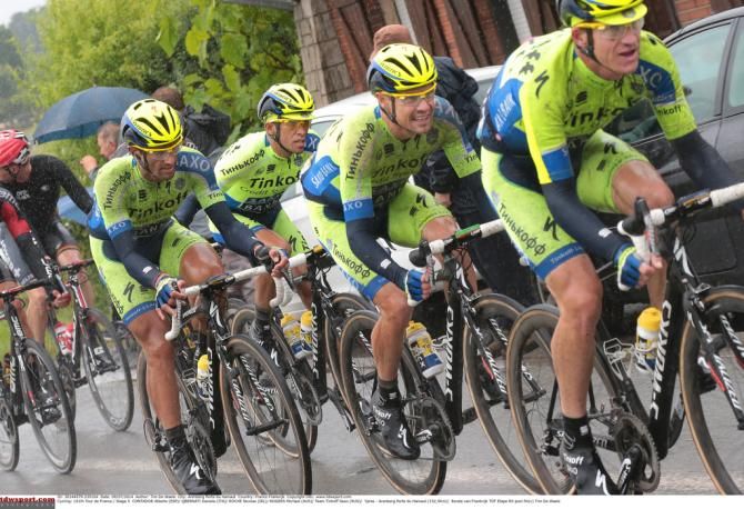 Tinkoff-Saxo was riding in full support of Alberto Contador today