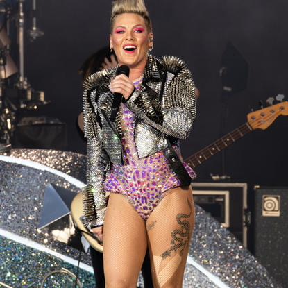 P!NK performs at BST Hyde Park Festival 2023 at Hyde Park on June 24, 2023 in London, England.