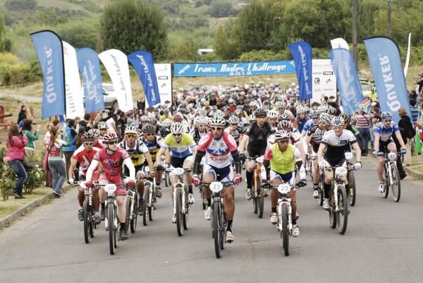 The start of stage 1 of the Trans Andes Challenge