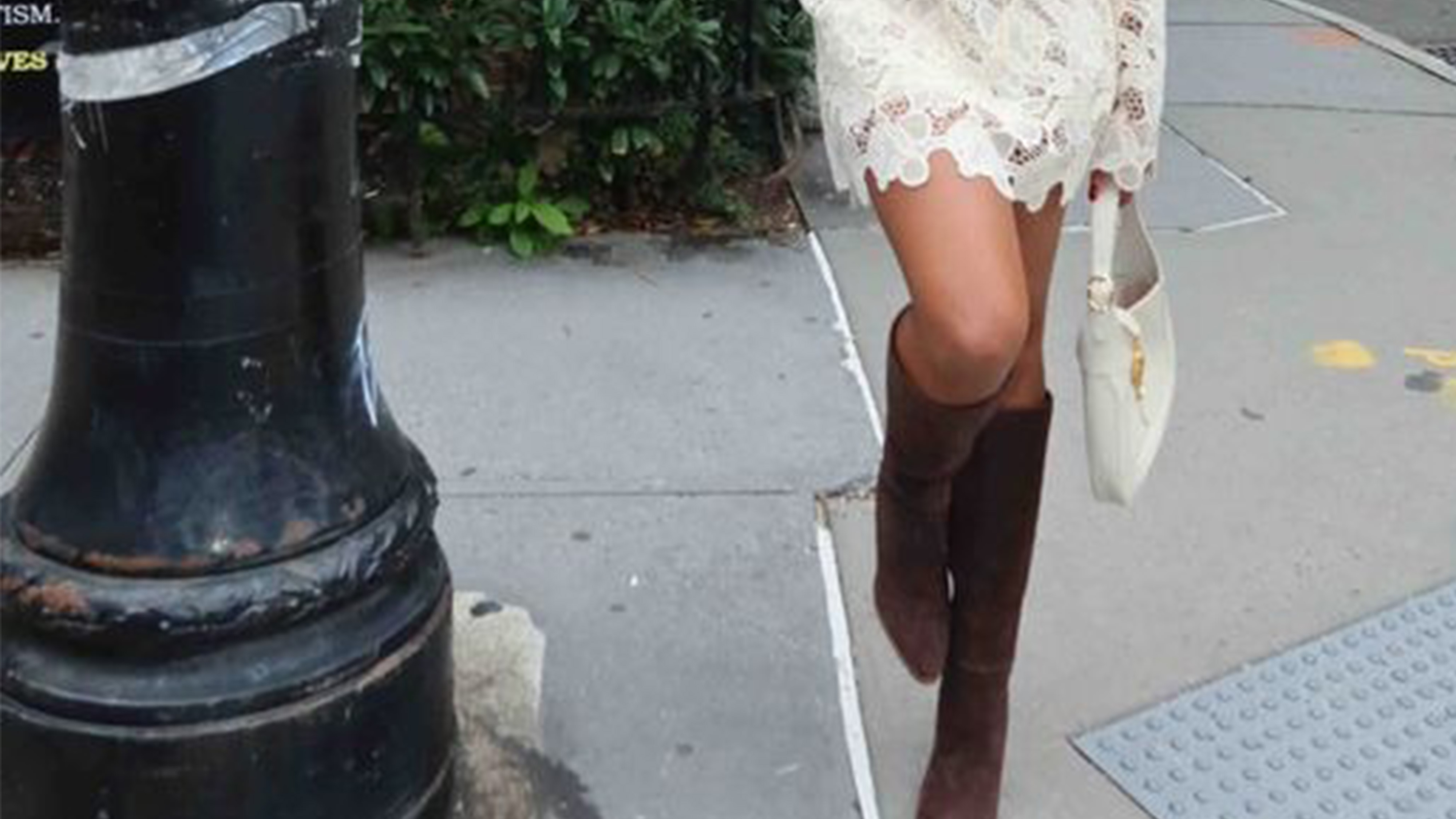 sierra mayhew wearing suede boots