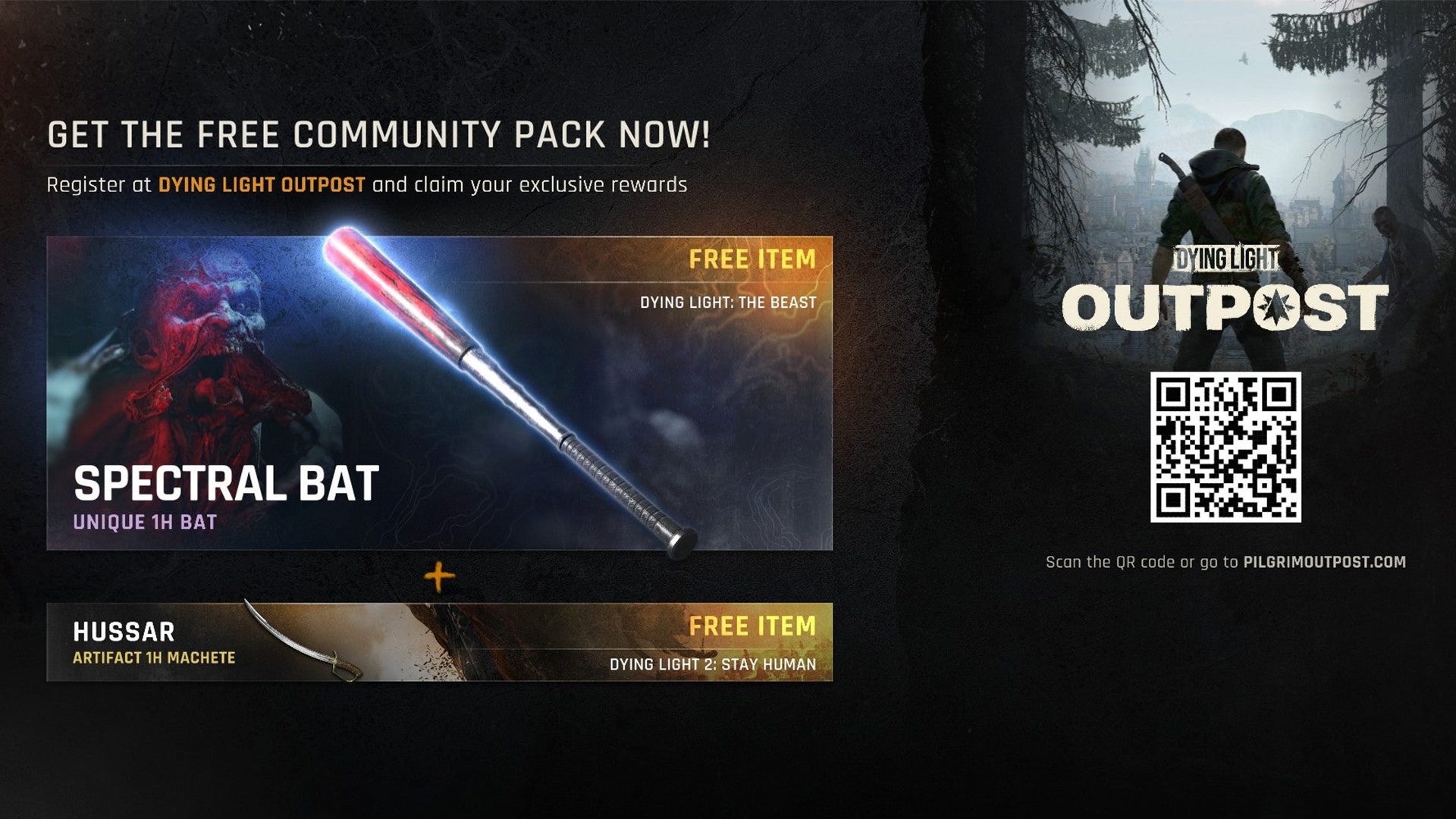 Dying Light The Beast free Community Pack rewards