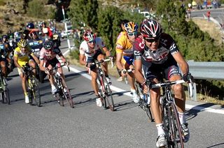 Sastre attacks during the Vuelta