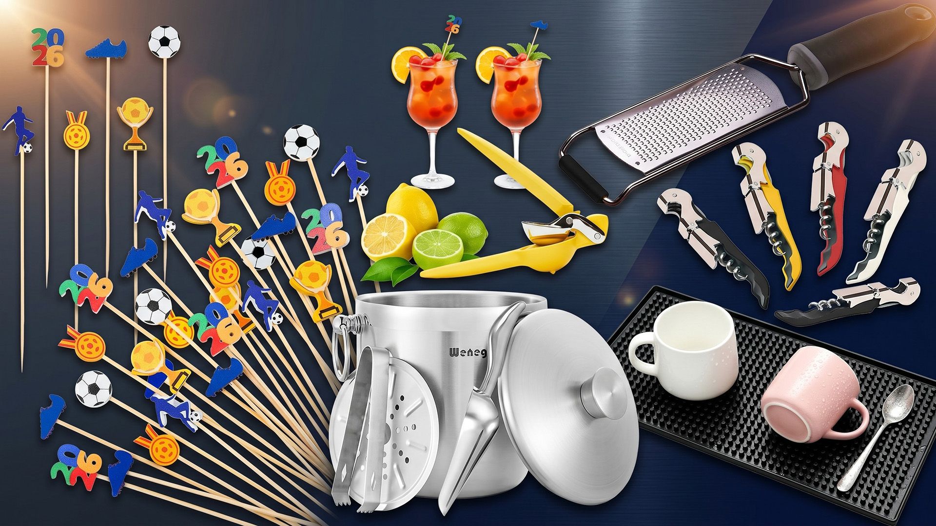 Become the ultimate World Cup host with these 12 bartending essentials from just $7